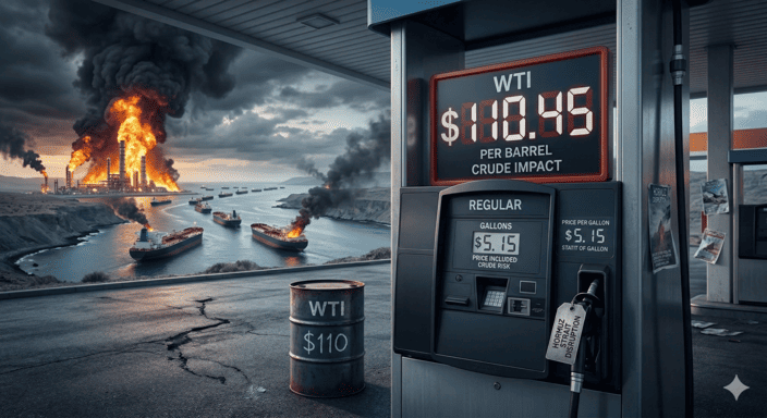 WTI Hits $110: The Gulf Oil Crisis Finally Arrives, but How Far Can the Price Go? - Article cover image